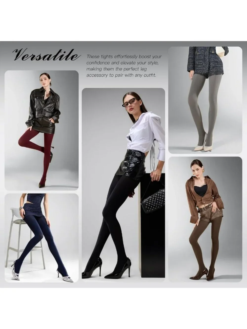 Opaque Control Top Tights - 2-6 Pairs Comfort Stretch 70 Denier Pantyhose